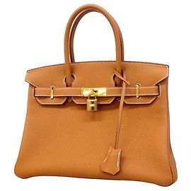 Hermès Sac à main Hermes Birkin 30 Togo Gold