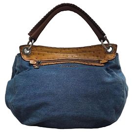 Borsa Miu Miu in denim e pelle