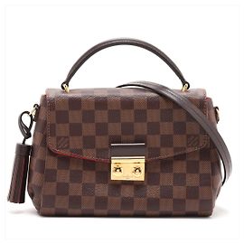Louis Vuitton Croisette Canvas Top-handle Crossbody Damier Ebene