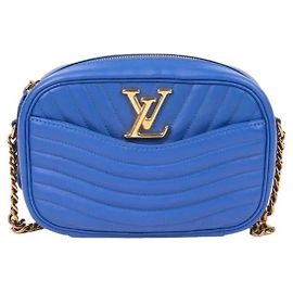 Bolso de bandolera Louis Vuitton Camera Bag en piel azul