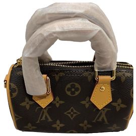 Louis Vuitton Speedy Nano bandoulière Monogram borsa marrone