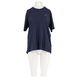 Autre Marque CHATEAU VOLTAIRE Baumwoll-Top in Marineblau