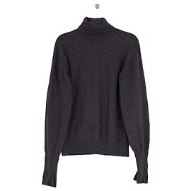Autre Marque THE FRANKIE SHOP Gray Wool Turtleneck Sweater