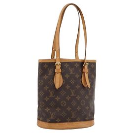 LOUIS VUITTON Bolsa de Ombro Monogram Bucket PM M42238 LV