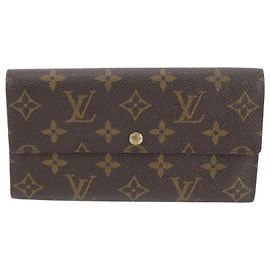 Louis Vuitton Monogram Porte Monnaie Credit Long Wallet