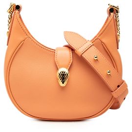 Bulgari Sac à main Bvlgari Orange Small Leather Serpenti Ellipse Satchel