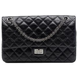 Chanel Black Quilted Aged Calfskin Reissue 2.55 Double Flap 226