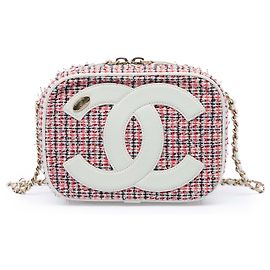 Borsa Camera Chanel Red Tweed CC Mania