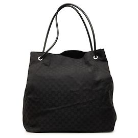 Sac cabas Gucci Gifford en toile GG noire