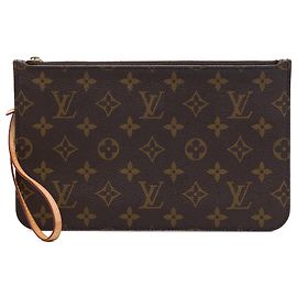 Pouch Louis Vuitton Brown Monogram Neverfull MM