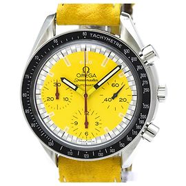 Relógio OMEGA Speedmaster Michael Schumacher Mostrador Amarelo 3510.12