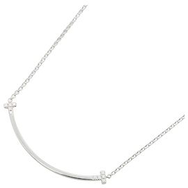 Autre Marque Tiffany & Co. T Smile Small Diamond Halskette