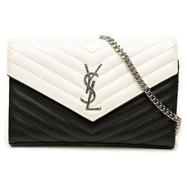 Autre Marque Saint Laurent Cassandra Classic Crossbody Wallet Chain Schultertasche