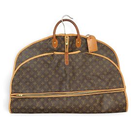 VINTAGE HOUSSE DE VETEMENT LOUIS VUITTON PORTE HABITS TOILE MONOGRAM GARMENT BAG