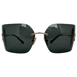 Miu Miu MU 54YS Runway Sunglasses in Black Plastic