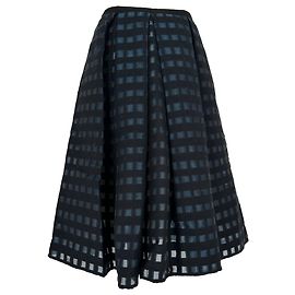 Erdem 2015 Ina Fil-Coupé ausgestellter Rock aus Acryl in Navy Blue