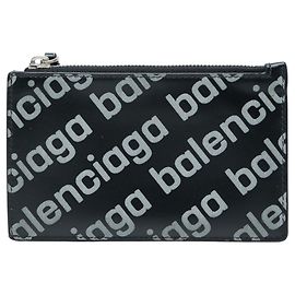 Balenciaga Black Leather Card Case