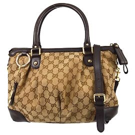 Gucci Sukey Top Handle Satchel GG Tweed Medium Handtasche