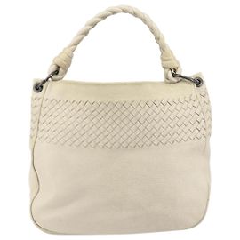 Bottega Veneta Borsa Hobo con manico intrecciato in pelle ricamata e dettaglio Intrecciato Large