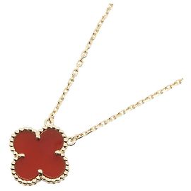 Van Cleef & Arpels Vintage Alhambra Karneol Halskette