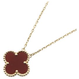 Van Cleef & Arpels Vintage Alhambra Karneol Halskette