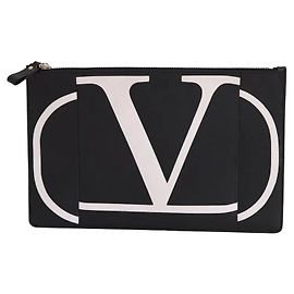 Bolso de mano Valentino en cuero negro