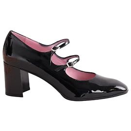 Escarpins Carel en cuir verni noir