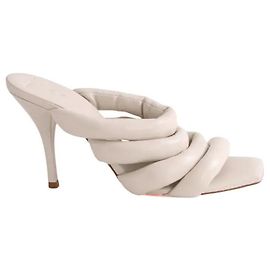 Iro leather heels ecru