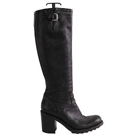 Schwarze Lederstiefel von Free Lance