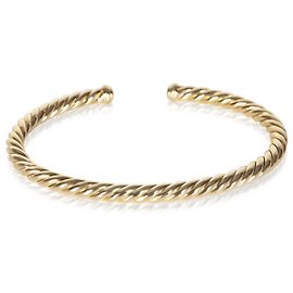 Bracciale David Yurman Cable Flex 4mm in oro giallo