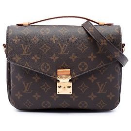 Borsa Louis Vuitton Monogram Pochette Metis Marrone