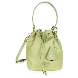 Prada Mini Bucket Bag Re-Edition 1978 in Re-Nylon Ivy Green