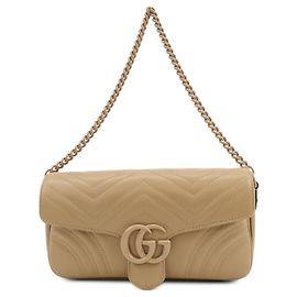 Gucci GG Marmont Monochrome Chain Matelasse Leather Small