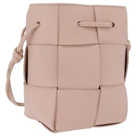 Bottega Veneta Cassette Bucket Maxi Intrecciato Leather with Beaded Details Mini