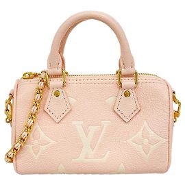 Louis Vuitton Monogram Empreinte Bicolor Nano Speedy Handbag