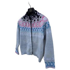 Giorgio Armani Strickjacke
Grau Rosa Blau Muster
Wollmischung