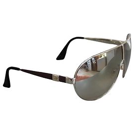 Emporio Armani EA 9701/S Gafas de sol aviador plateadas
