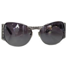 Gafas de sol Kenzo en metal plateado y negro