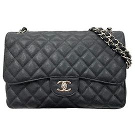 Chanel Flap Bag Classic Medium Leather Black