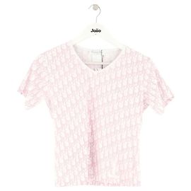 T-shirt Dior de algodão rosa