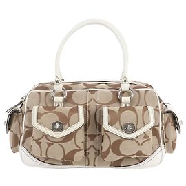 Coach Signature Turnlock 6232 Schultertasche aus Leder