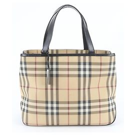 Burberry Nova Check Ledertote