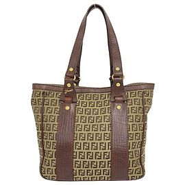 FENDI Vintage Zucchino FF Muster Tote Bag