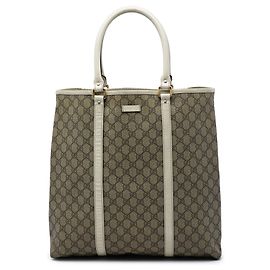 Sac cabas vertical Gucci Beige GG Supreme Joy