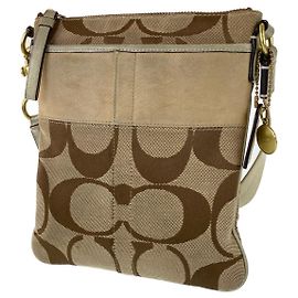 Borsa a tracolla Coach Signature Canvas