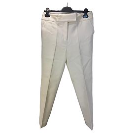 By Malene Birger Pantaloni in misto acetato crema