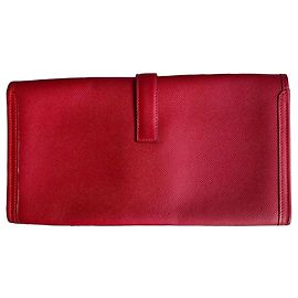 Hermès Elysee Elan Clutch Tasche Epsom Leder Rot