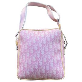 Christian Dior Pink Trotter No. 1 Oblique Canvas Umhängetasche
