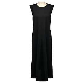 Abito midi stretch in jersey senza maniche nero donna Jean Paul Gaultier