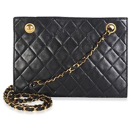 Chanel Vintage Borsa a Tracolla Timeless Small in Pelle di Agnello Matelassé Nera